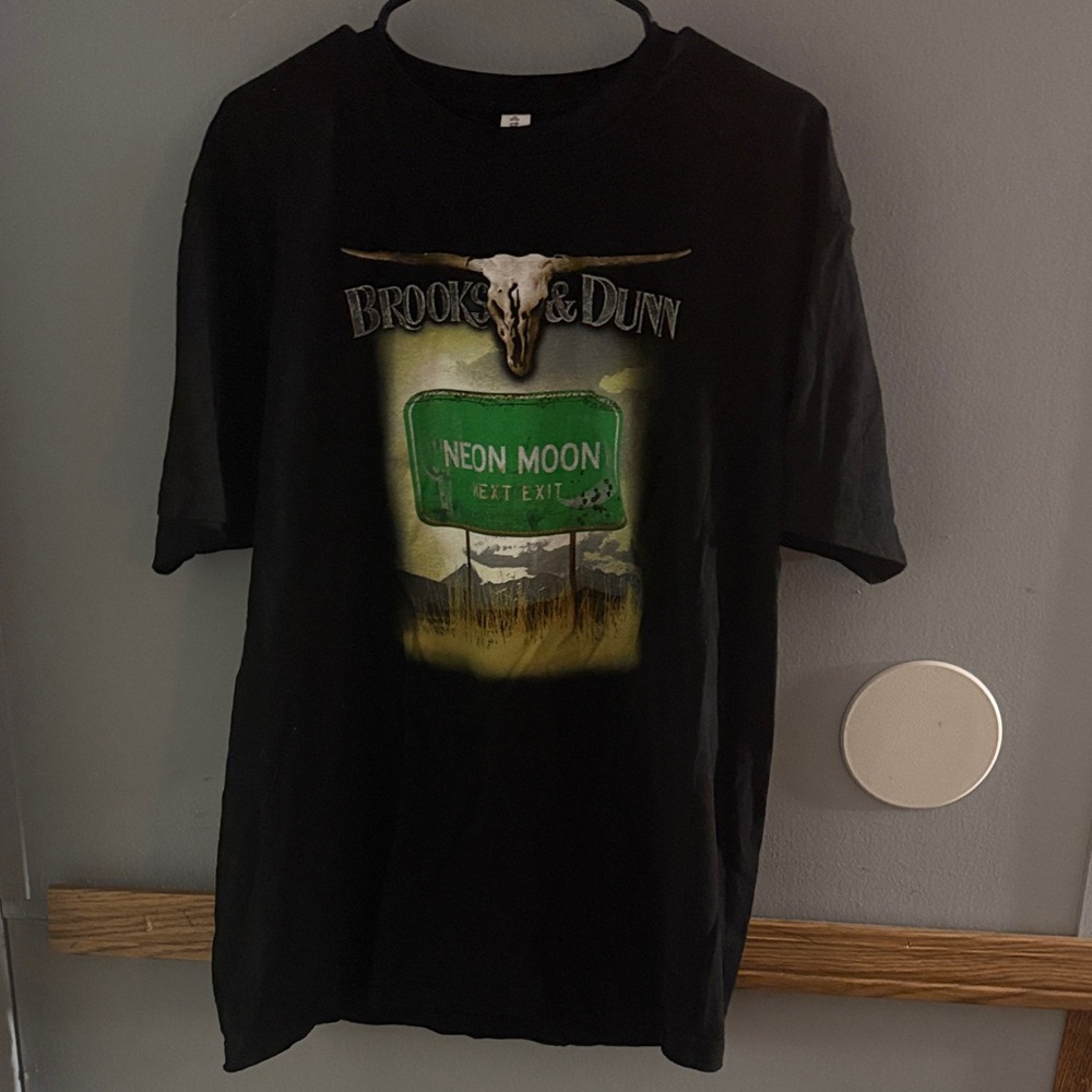 Tultex Black Tee with Neon Green Graphic